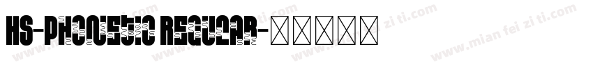 HS-Phonetic Regular字体转换